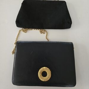 Lot Of 2 Elegant Black and Navy Women's Bags. Marle And HL